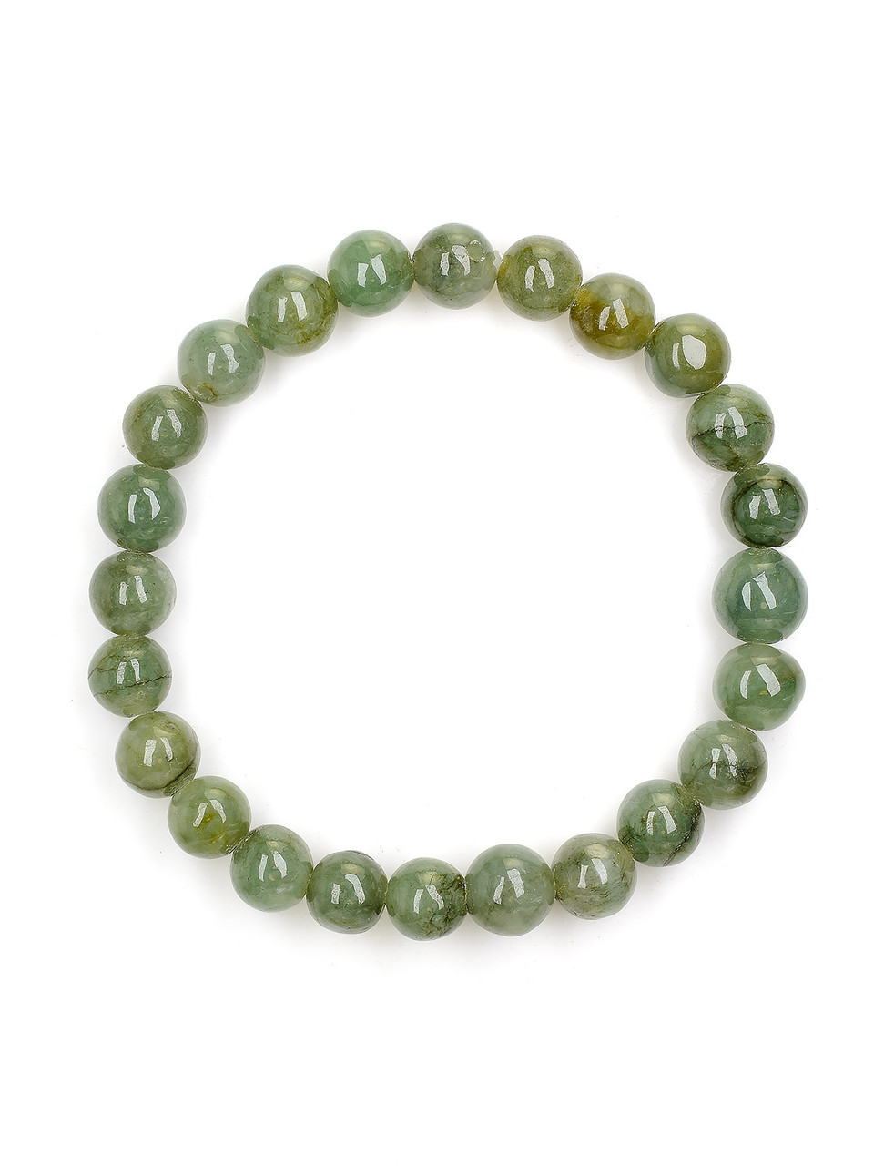 Buy 14mm Natural Burmese Jadeite Beads Stretch Bracelet, Large White Green Jade  Beads Bracelet for Men, Gift for Husband, Fathers Day Gift Online in India  - Etsy