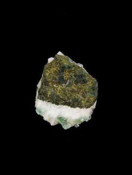 Green Apophyllite on Stilbite