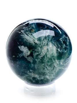 Snowflake Fluorite Sphere