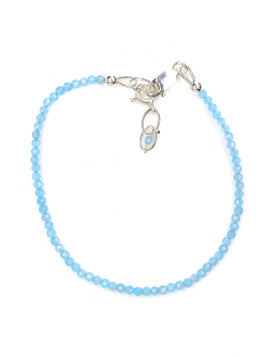 Blue Onyx Mini Faceted Bead Bracelet