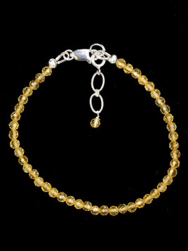 Citrine Mini Faceted Bead Bracelet