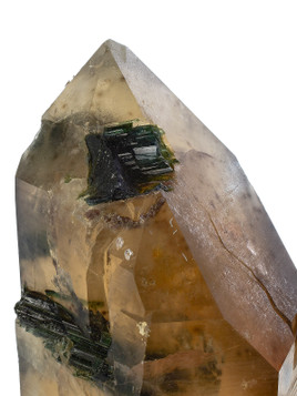 Citrine with Green Tourmaline Lamp