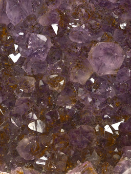 Amethyst Cluster with Cacoxenite