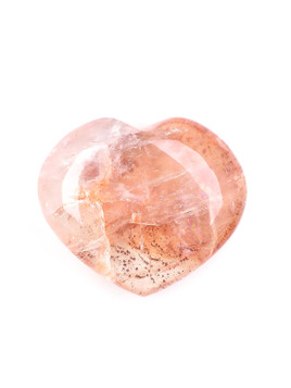 Red Hematite Quartz Heart