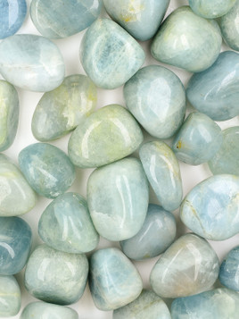 Aquamarine Tumbled Stones - 537-ELI