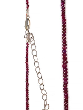 Ruby Rondell Bead Necklace