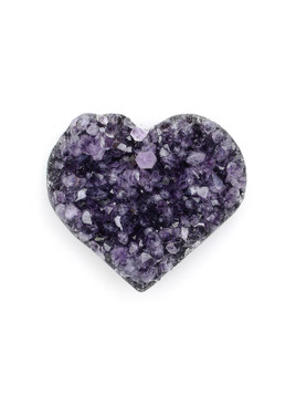 Amethyst Geode Mini Heart