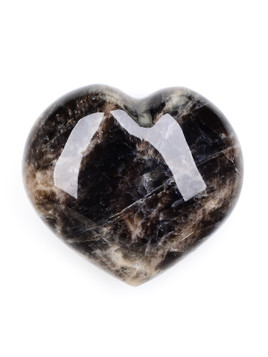 Black Moonstone Heart