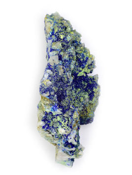 Quartz with Conichalcite and Azurite