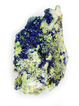 Quartz with Conichalcite and Azurite