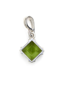 Faceted Moldavite Pendant