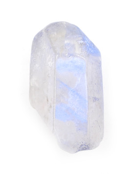 Tumbled Quartz Point with Dumortierite