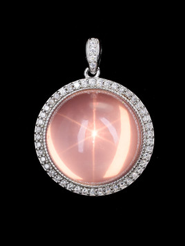 Star Rose Quartz Pendant