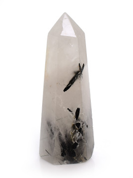 Quartz with Black Tourmaline Point