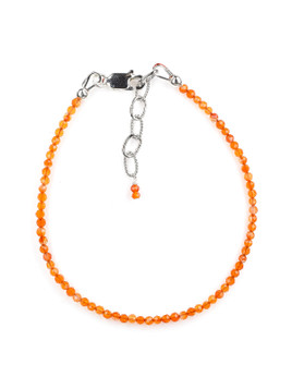 Carnelian Mini Faceted Bead Bracelet