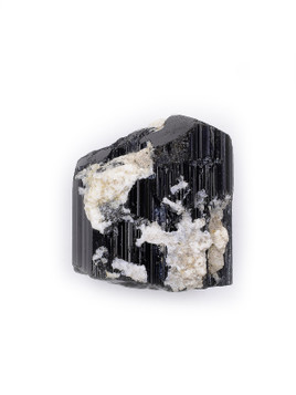 Black Tourmaline with Albite