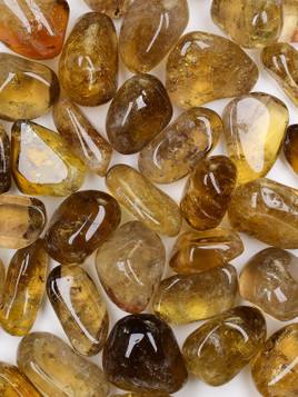 Citrine Dark Natural Tumbled Stones