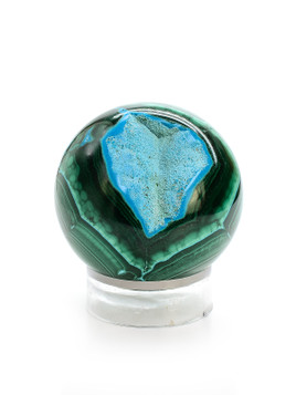 Malachite and Chrysocolla Sphere