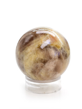 Yin Yang Moonstone Sphere
