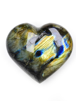 Labradorite Heart