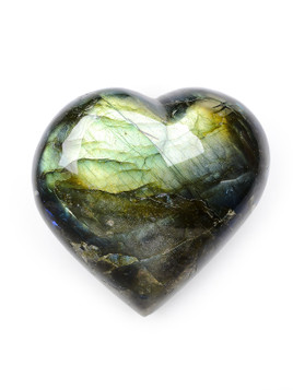 Labradorite Heart