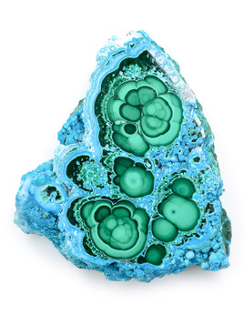 Malachite Chrysocolla Slice