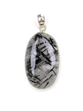 Tourmaline in Quartz Pendant