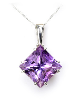 Amethyst Faceted Pendant