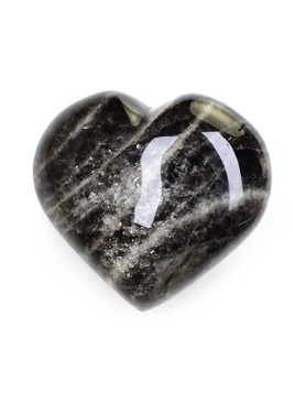 Black Moonstone Heart