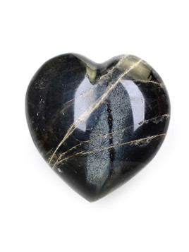 Black Moonstone Heart