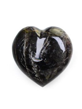 Black Moonstone Heart