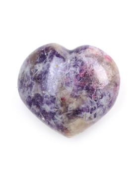 Tourmaline and Lepidolite in Quartz Heart