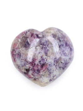 Tourmaline and Lepidolite in Quartz Heart