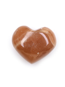 Honey Calcite Heart