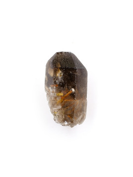 Epidote in Smoky Quartz