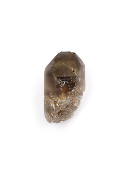 Epidote in Smoky Quartz