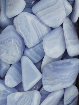 Blue Lace Agate Tumbled Stones