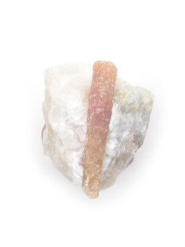 Pink Tourmaline in Quartz