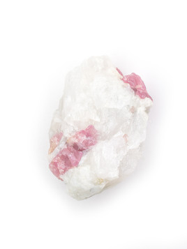 Pink Tourmaline in Quartz