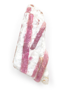 Pink Tourmaline in Quartz