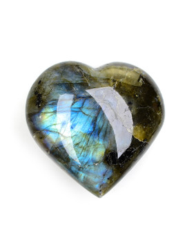 Labradorite Heart