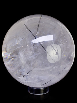 Huge Black Tourmaline in Quartz Sphere