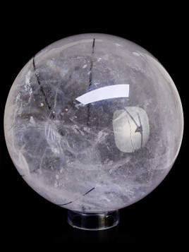 Huge Black Tourmaline in Quartz Sphere