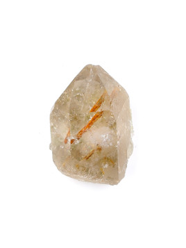 Epidote in Smoky Quartz