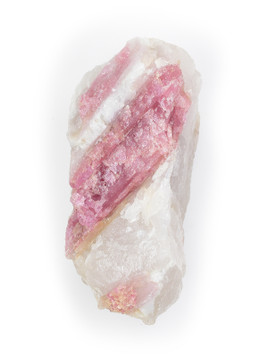 Pink Tourmaline in Quartz