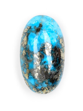 Turquoise and Pyrite Cabochon