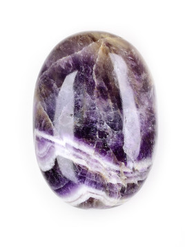 Chevron Amethyst Palm Stone