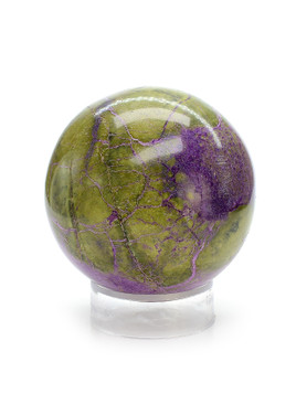 Stichtite with Serpentine Sphere