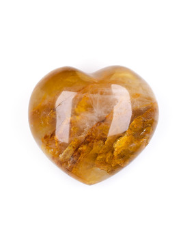 Golden Healer Quartz Heart