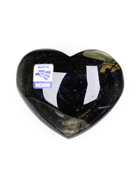 Silver Sheen Obsidian Heart